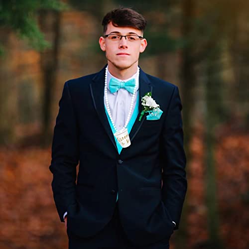 Fibye 12 Pcs Shot Glass Necklace For Bachelor Party Favors, Groom To Be And Team Groom Cups, 1 White And 11 Black Necklace Cups With Thread Beads For Bachelor Engagement Party #TOP3