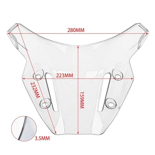 Déflecteur de vent pour moto Yamaha MT-09 FZ09 : bulle saute-vent sport touring 2021-2023 - 3
