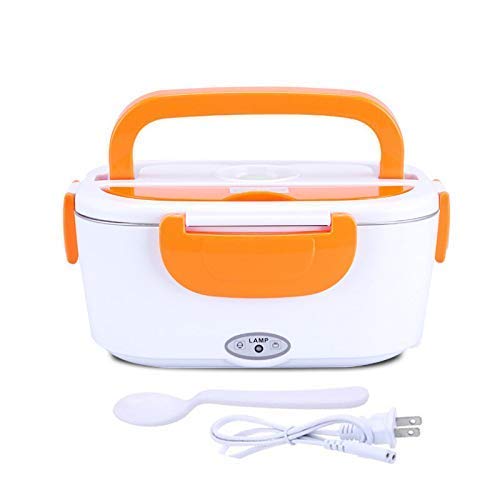 PrimeBox Hard Plastic Multi-Function Electric 40W Heated Portable Food Warmer | Electric Lunch Box | Tiffin Box | Lunch Dabba, 1.5L (Multicolour)