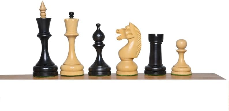 Reproducción del juego de ajedrez del torneo Circa 1960  Juego de ajedrez de madera de lujo soviético ruso