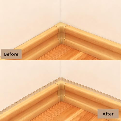 Moldura decorativa de pared autoadhesiva flexible de 9.8 pie con perlas 4