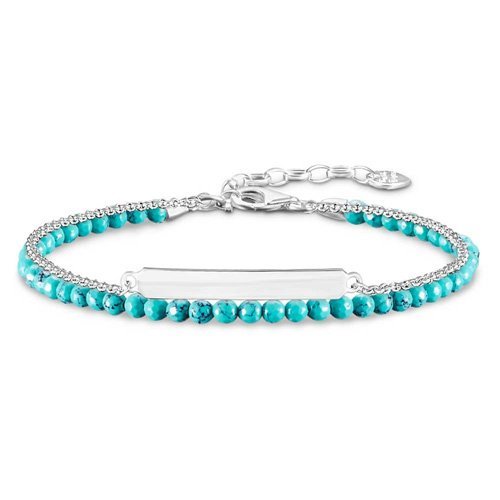 Preisvergleich Produktbild Thomas Sabo Damen-Armreifen Türkis LBA0118-404-17-L19v