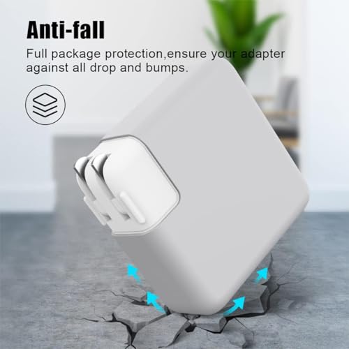 Image of Techmount Silicone Protective Cover for 29W /30W /35W MacBook Adapter Compatible with MacBook Air M2 M1 13 inch Models A2681 A2337 A2179 2020 (NOT FIT with Any Other Adapter) (Peach)