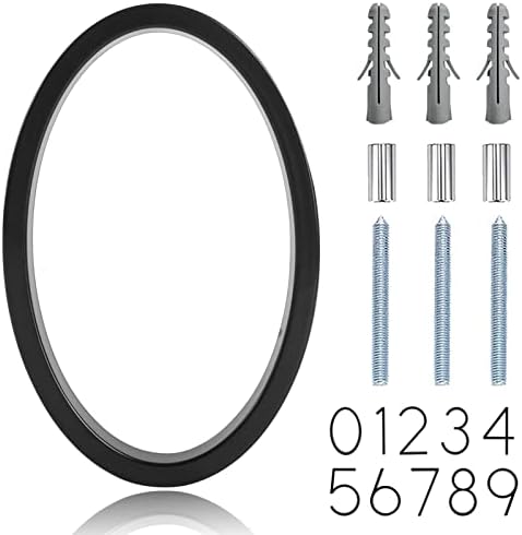 5" Floating Stainless Steel Address House Number, Modern Metal Anti-Rust House Numbers with Nail Kits for Door Garden Mailbox Decor Visibility Signage (0)