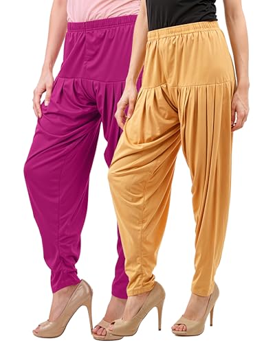 Image of Buy That Trendz Patiala Salwar for Women Relaxed Fit Viscose Patiyala Salwar Harem Bottom Pants