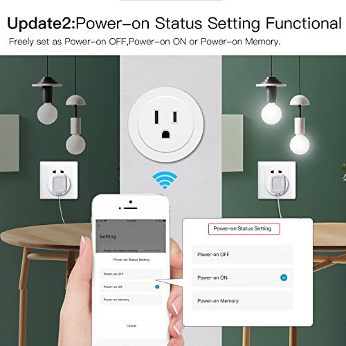 Moesgo WP-USD-NEW Smart Wifi Power Dimmer Plug, 2.4 Ghz Wifi Brightness Adjust Timer Socket For Dimmable Cfl thumb #3