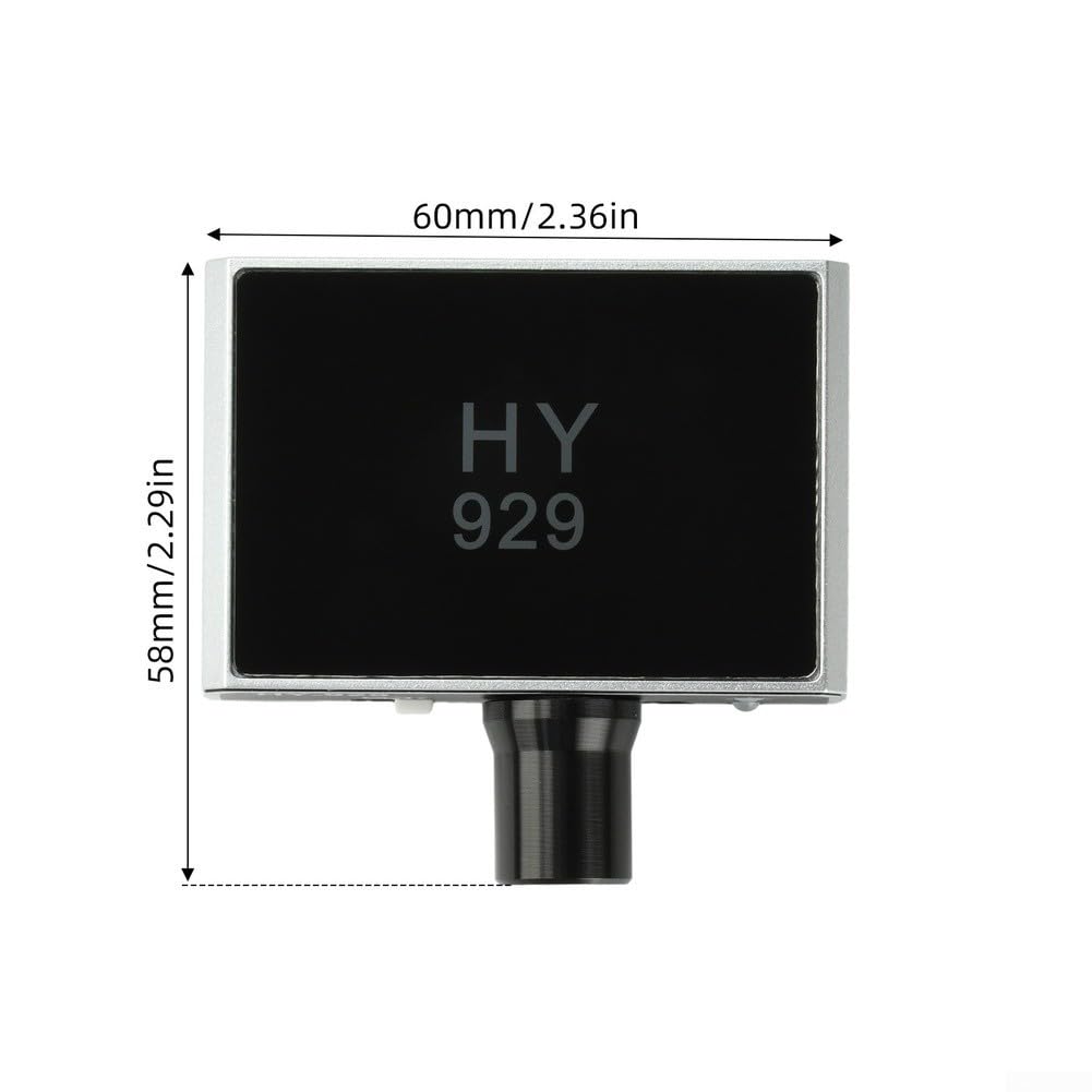 Rohrleckdetektor HY929 Akustischer Wasserlecksucher mit Kopfhörern, starkes Eindringen Audiogerät für Sanitär, Silber, 6 x 5,8 cm