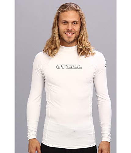 Image of O'Neill Men's Basic Skins Long Sleeve Rashguard, UPF 50+ Sun and Rash Protection for Surfing and All Outdoor Activities
