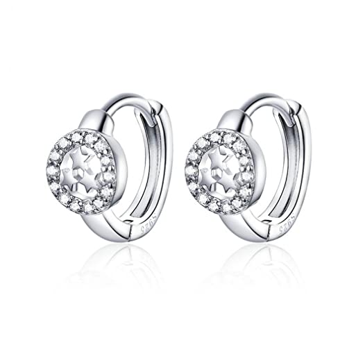 Boucles d'oreilles créoles étoile 925 le bijou idéal à offrir aux femmes