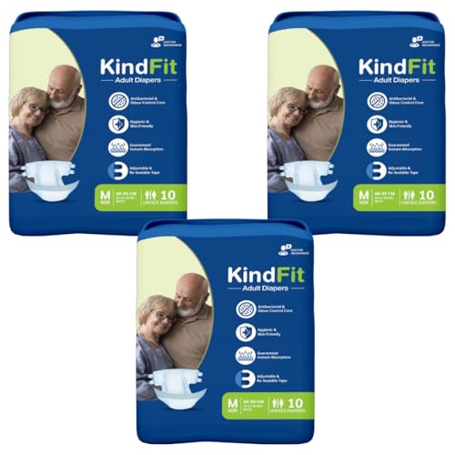 Image of Open Tape Diapers - M Size 30 Pcs Soft Elastic Briefs