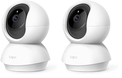 Tapo TP-Link Caméra Surveillance WiFi intérieure 360° 1080p C200, Vision