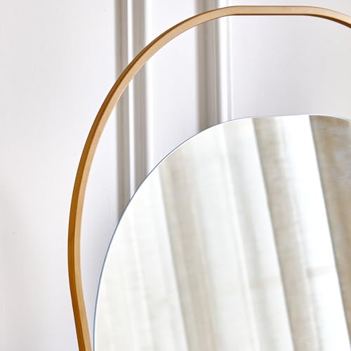 Image of Home Centre | Alchemy Metal Standing Mirror | Full Length Dresser Mirror | Gold | 1 Year Warranty