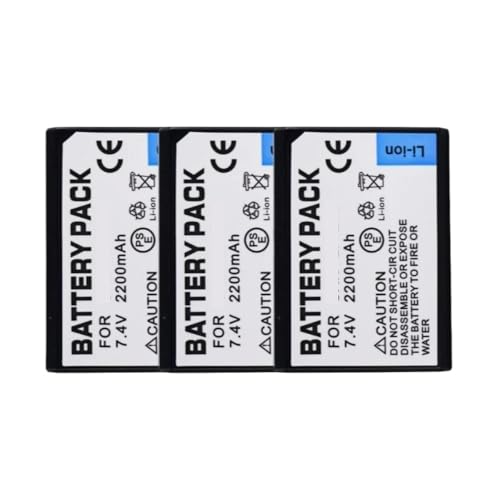 LP-E10 Batería For Cámara Digital 2200mAh LP-E10 Batería Recargable, Adecuada, Compatible Con Canon, EOS 1100 1300D 1500D 3000D(3 PCS)