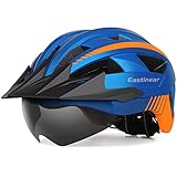 EASTINEAR Casque Velo avec Visière LED...