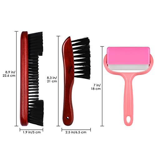 Billiards Pool Table And Rail Brush Set With Felt Lint Roller Wooden Cleaning Brush Kit #TOP3