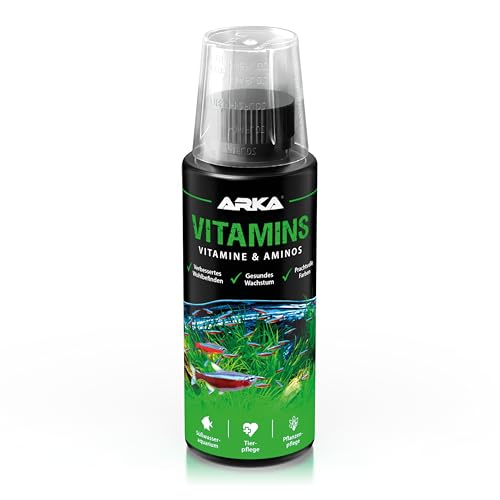 Vitalkur für Fische 118 ml – stärkt Immunsystem, Farben & Vitalität – Multivitamin-Booster mit Aminosäuren – für Süßwasser, biologisch verfügbar & nitratfrei – ARKA Vitamins