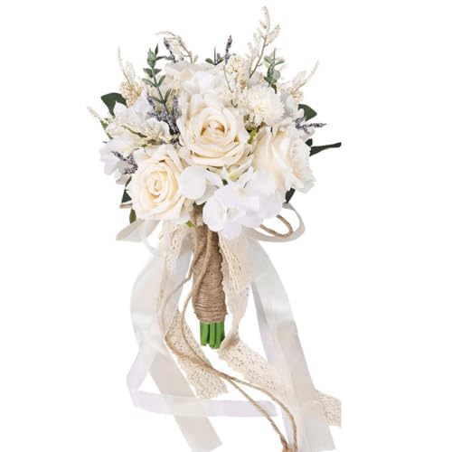 Xiyocadt Brautstrauß, Braut Brautjungfern Blumensträusse...