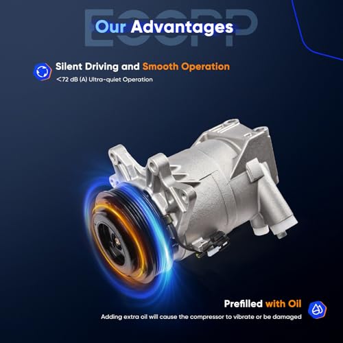 Image of ECCPP AC Compressor for Nissan Murano for Nissan Quest 3.5L 2003-2009 | Fast Cooling AC Compressor with Clutch