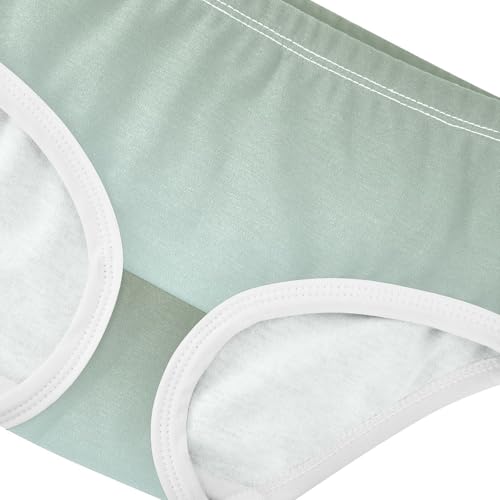 Joisal Toddler Girls Underwear 2t Cotton Girl Panties Cute Pattern Briefs Kids Undies Camouflage Green Light Cyan Gradient4