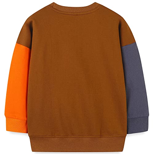 Bumeex Toddler Boy's Kids Crewneck Pullover Sweatshirts 2-7Year2