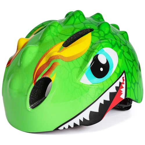 VICTGOAL Fahrradhelm Kinder zu Radsport Niedliche Cartoon 3D Gestaltet Kinderhelm für Fahrrad Skateboard Rollschuh für Jungen und Mädchen Verstellbare Größe (Grün, S (50-54 cm)) VICTGOAL Fahrradhelm Kinder zu Radsport Niedliche Cartoon 3D Gestaltet Kinderhelm für Fahrrad Skateboard Rollschuh für Jungen und Mädchen Verstellbare Größe (Grün, S (50-54 cm))