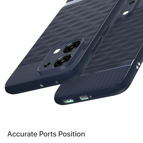 Image of Pikkme Back Cover for Oppo F31 5G / Oppo F33 5G Camera Protection 3D Hexa Cube Design Silicone Protective Bumper Case (Blue)