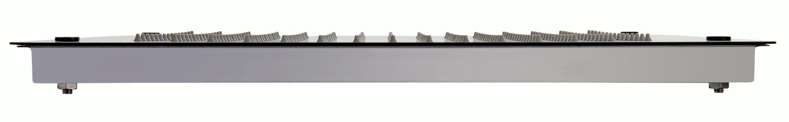 BERNSTEIN - Tête de Douche Encastrée Pommeau Plafond XXL 50x50cm Ultra Plat 2mm Acier Inoxydable Noir, Buses Anti-Calcaire, Effet Pluie - DPG5005
