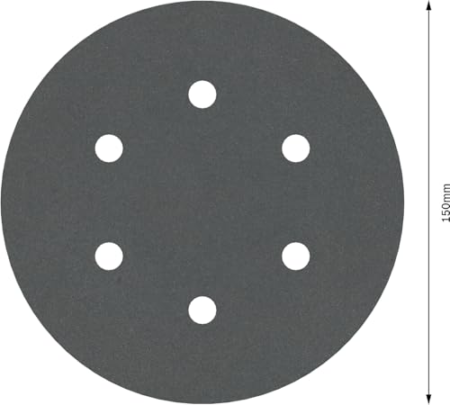 Bosch 5x PRO Plastic and Hard Stone F355 Schleifscheibe (für Beton, Harter Stein, Ø mm, Körnung 400, Professional Zubehör Exzenterschleifer) (Packung mit 2)
