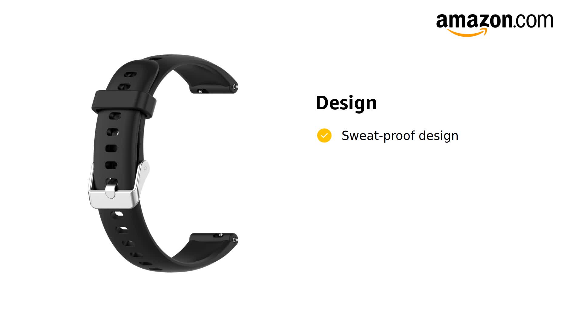 Correa de silicona compatible para FITVII Smartwatch 1.47 pulg miniatura 6