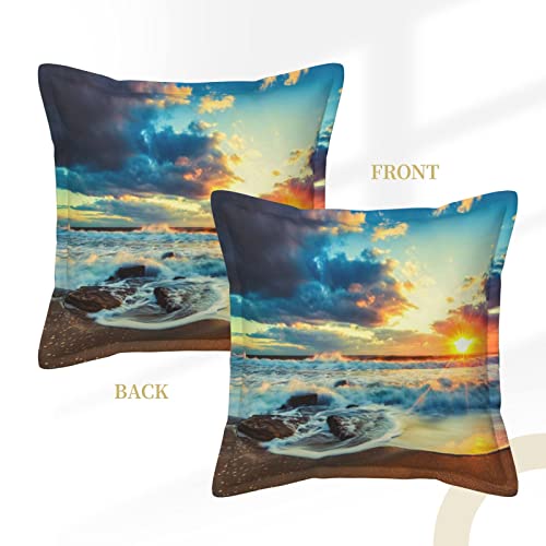 Coussin cuir plage 45x45 cm pour raviver un canapé terne et sans vie