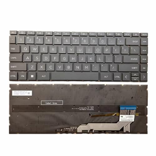 Teclado portátil para HP Pavilion Plus 14-eh1000 idóneo para redactar en US
