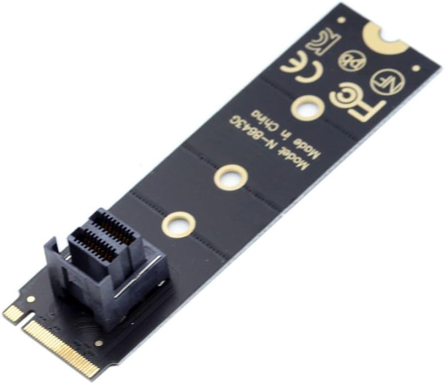 Chenyang CY U.2 SFF-8639 Kit,M.2 NVME PCIe4.0 SSD to SFF-8643 Adapter for Mainboard SSD 750 p3600 p3700 Mini SAS HD 22x80mm