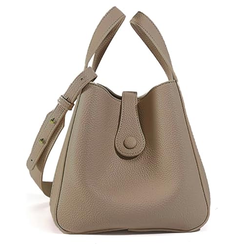 Image of NEWBELLA Women's Bucket Bag - Square Top Handle Satchel with Crossbody Strap, Shoulder Bag for Work & Daily Commute