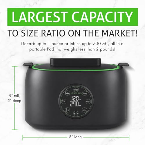 Image of 2-In-1 Magical Infuser Machine, Herb Decarboxylator & Gummy Maker. Butter maker Machine for creating Infused Butter, Gummies, Herbal Oil & More. Recipe Book & All Accessories