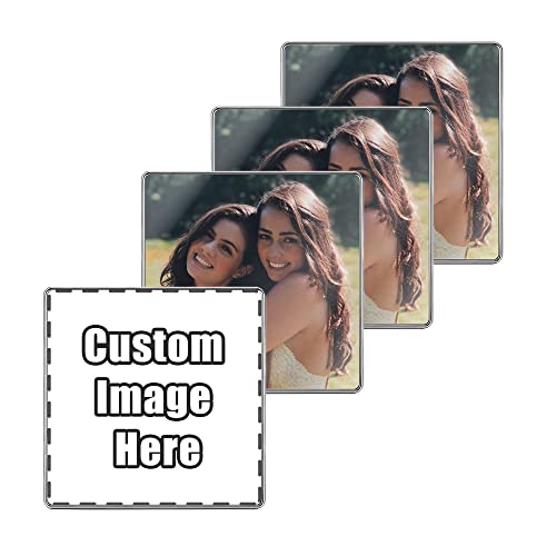 Imanes de nevera personalizados Zysta 4 piezas cuadrados miniatura 5