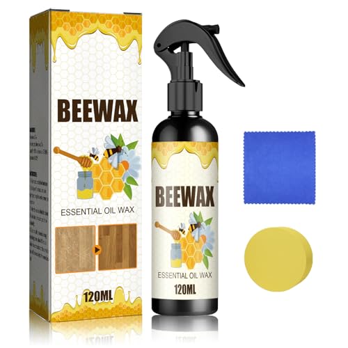 Bienenwachs Möbelpolitur, Politur Und Reinigungsmittel Für Holzmöbel Und -Floor, Bienenwachs Parkett Pflege Öl, Reinigung, Feuchtigkeits- & Schimmelresistenz, Effizientes Polieren, Unsichtbare Kratzer