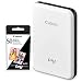 Canon Ivy Bluetooth Mini Mobile Photo Printer (Slate Gray) with Canon 2 x 3 Zink Photo Paper (50 Sheets) and Hard Shell Case Deluxe Bundle