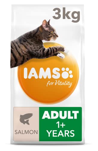 IAMS Croquette au Saumon pour Chat Adulte 3 kg