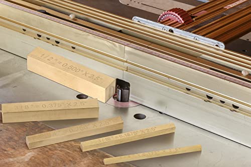 Lostronaut Brass Setup Blocks Height Gauge Set - Set Of 5 Accurate Table Saw Accessories For Woodworkers thumb #5