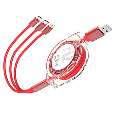 Braided Multifunction Fast Charging Cable for Android, iOS and Type C Devices, 3 in 1 Charging Cable, (Multicolor) (B0C4FLZTNN) Amazon Price History, Amazon Price Tracker