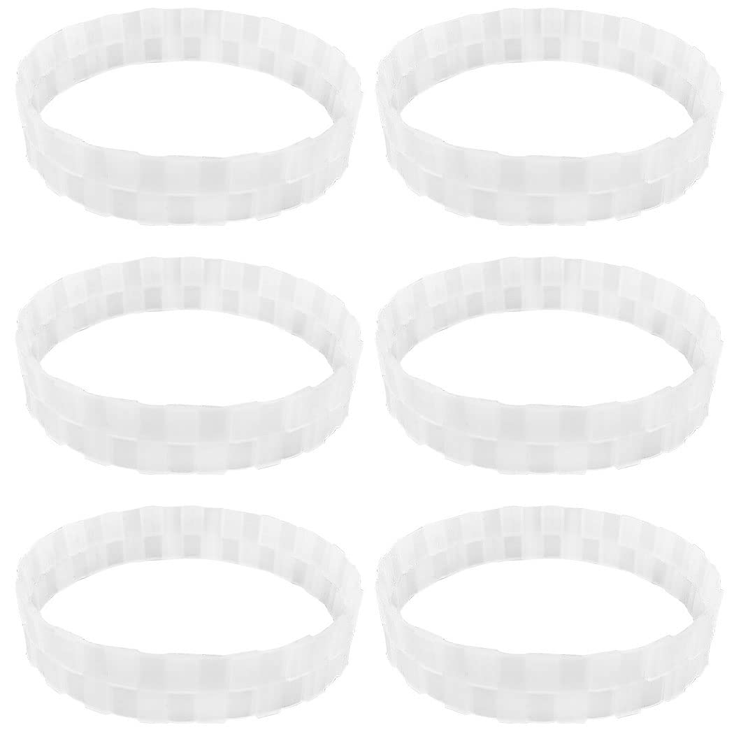 6 Pcs Anti-Wear Tire Skin for IRobot for Xiaomi Mijia 1S 2S T4 T6 1C for Roborock S6 S5Max S50 S55 Vacuum Cleaner Replacement