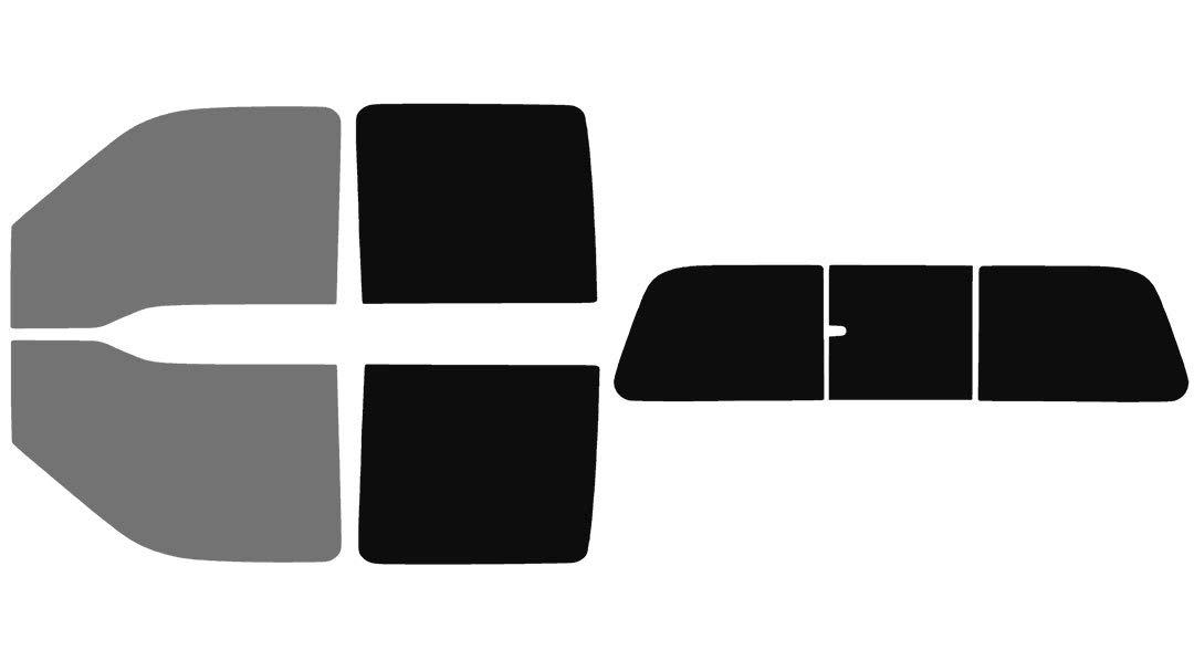 The Tint Effect Precut Window Tint Kit Compatible with Ford F-250 F-350 Super Duty Crew Cab Truck (2008-2016)(Full:: 45% Front / 5% Rear &amp; 3 piece Manual Slider Rear) Automotive Film