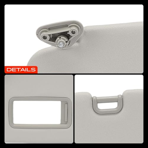A-Premium Driver Left Side Sun Visor Compatible with Subaru Impreza 2012-2014 - with Vanity Mirror, Gray Color - Replaces 92011FG032ME by A-Premium - Image 9