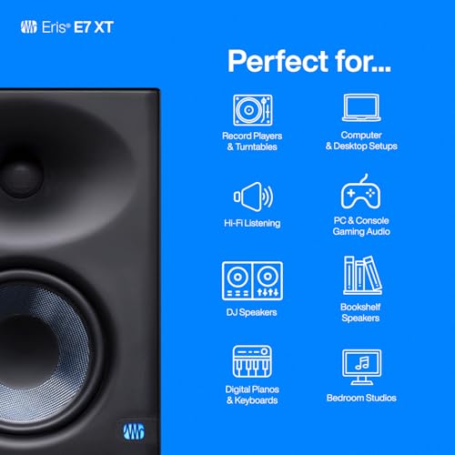 presonus eris e7 xt 2-way active studio monitor with ebm waveguide pack of 1