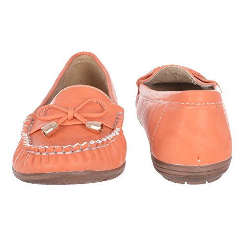Buy DARLING DEALS Women Orange Loafers Flat at Amazon.in