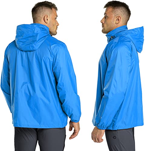 33,000ft Regenjas voor heren, licht, waterdicht, opvouwbare regenjas met capuchon, fiets, windbreaker, windjack, camping, outdoor - Image 3