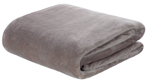 brandsseller Flanelldecke Supersoft Kuscheldecke Tagesdecke Wohndecke - Uni - 180 x 220 cm - Sand