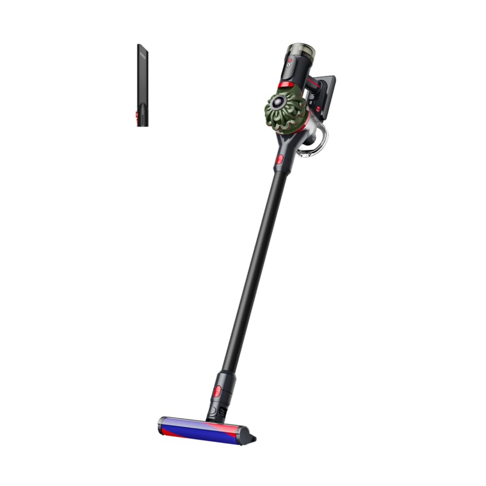 Dyson Aspiradora inalámbrica V8 Cyclone, 150 vatios de Aire, hasta 60 Minutos de Tiempo de Funcionamiento, Funcionamiento sin gatillo, batería de 7 Celdas, separación ciclónica de raíz, 50% más de