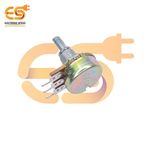 Image of Electronic Spices 22k 3 Pin D Shaft Rotary Potentiometer Volume Pot 22K with Knob for Multiple Applications (Pack of 4)