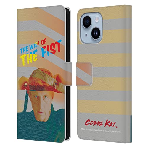 Étui en cuir iPhone 14 Plus Cobra Kai aux finitions graphiques détaillées